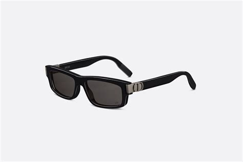 dior rectangular acetate sunglasses|DiorOblique S2I Transparent Black Rectangular Sunglasses .